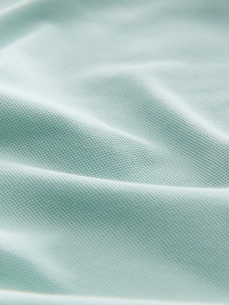 Aqua Green Regular Fit Short Sleeve Pique Polo Shirt - Image 7 of 8