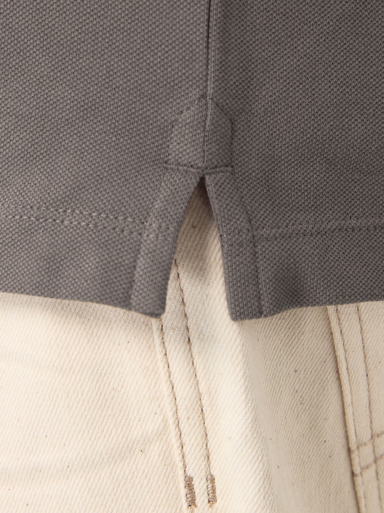 Truffle Slim Fit Short Sleeve Pique Polo Shirt - Image 6 of 9
