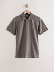 Truffle Slim Fit Short Sleeve Pique Polo Shirt - Image 7 of 9