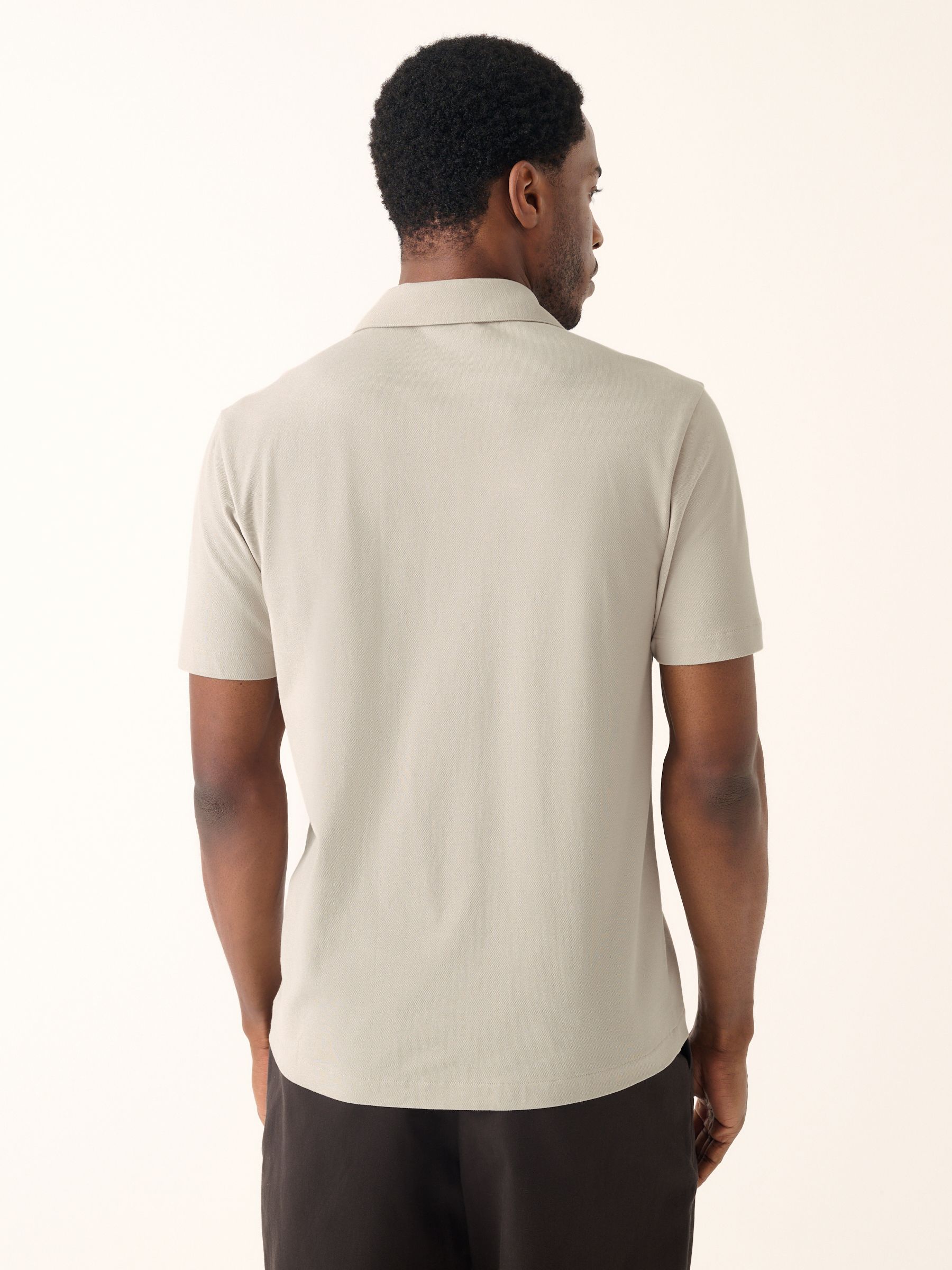 Buy Neutral Putty Short Sleeve Pique Shirt from Next Romania