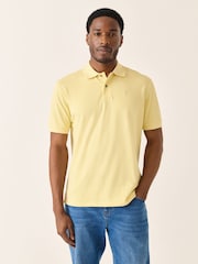 Yellow Regular Fit Short Sleeve Pique Polo Shirt - Image 1 of 8