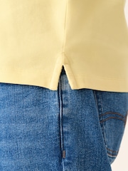 Yellow Regular Fit Short Sleeve Pique Polo Shirt - Image 5 of 8