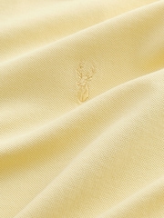 Yellow Regular Fit Short Sleeve Pique Polo Shirt - Image 7 of 8