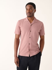 Rose rose - Chemise en piqué à manches courtes - Image 1 of 6