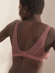 Taupe Bralette Ultimate Comfort Premium Lace & Micro Modal Bra - Image 2 of 6