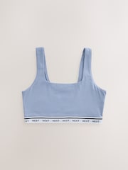 Blue/Cream/Floral 3 Pack Ultimate Comfort Crop Tops - Image 2 of 6