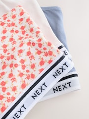 Blue/Cream/Floral 3 Pack Ultimate Comfort Crop Tops - Image 6 of 6