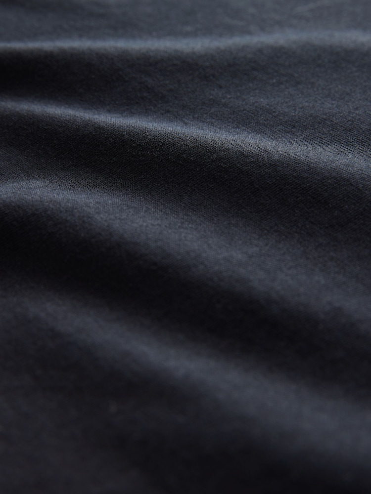 Zwart - Slim Fit - 100% katoenen T-shirt met hertenprint - Image 7 of 7