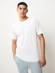 Bleu/Marine/Blanc/Acier - Slim Fit (Slim Fit) - T-shirt en coton 100% 4 Paquet - Image 10 of 12