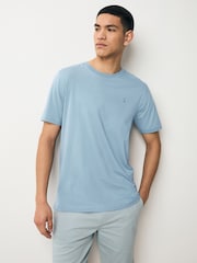 Bleu/Marine/Blanc/Acier - Slim Fit (Slim Fit) - T-shirt en coton 100% 4 Paquet - Image 11 of 12