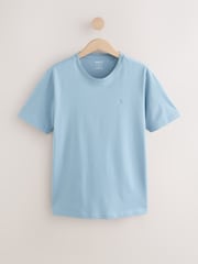 Bleu/Marine/Blanc/Acier - Slim Fit (Slim Fit) - T-shirt en coton 100% 4 Paquet - Image 2 of 12