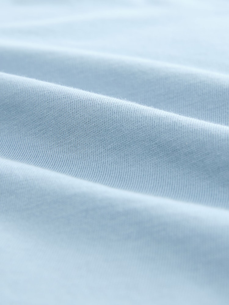 Bleu/Marine/Blanc/Acier - Slim Fit (Slim Fit) - T-shirt en coton 100% 4 Paquet - Image 7 of 12