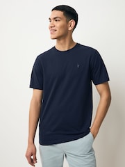 Bleu/Marine/Blanc/Acier - Slim Fit (Slim Fit) - T-shirt en coton 100% 4 Paquet - Image 8 of 12