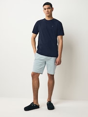 Bleu/Marine/Blanc/Acier - Slim Fit (Slim Fit) - T-shirt en coton 100% 4 Paquet - Image 9 of 12