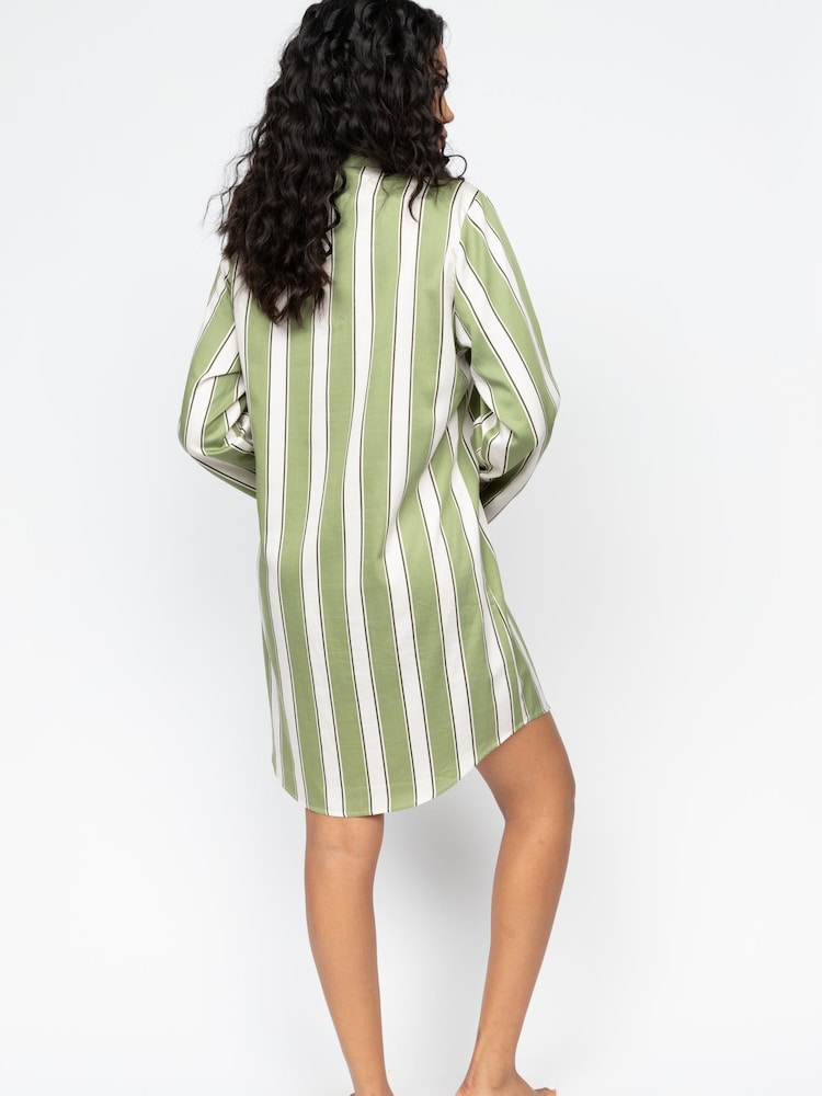 Cyberjammies Green Printed Stripe Shirt - Image 2 of 4