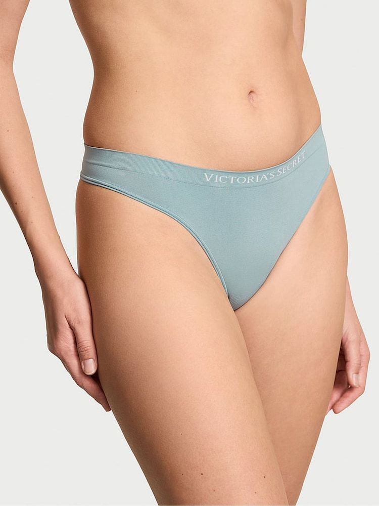 Huidskleur/groen/paars/blauw - Victoria's Secret set van 5 slips - Image 3 of 4