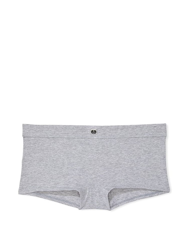 Victoria's Secret Grey Heather Short Cotton Logo Knickers - Image 3 of 3 Victoria's Secret Grey Heather Short Cotton Logo Knickers - Image 3 of 3