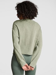 Victoria's Secret PINK Green Garden Jersey Sweatshirt - Image 2 of 2