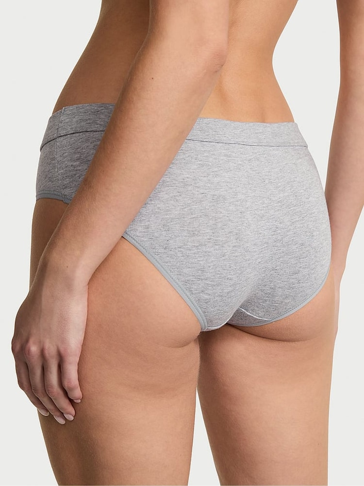 Grijs gemêleerd - Victoria's Secret - Katoenen slip met logo - Image 2 of 3