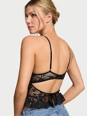 Victoria's Secret Black Peplum Lace Bra Top - Image 2 of 2