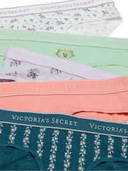 Victoria's Secret Green/Blue/Orange Hipster Logo 5 Pack Knickers - Image 2 of 4