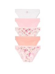 Wit/roze/oranje - Victoria's Secret set van 5 slips - Image 1 of 2