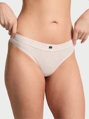Huidskleurig gemêleerd - Victoria's Secret - Katoenen slip met logo - Image 1 of 3