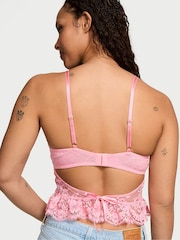 Victoria's Secret Pink Hope Peplum Lace Bra Top - Image 2 of 2