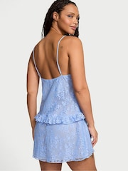 Victoria's Secret Blue Cameo Lace Slip Dress - Image 2 of 3