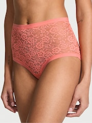 Victoria's Secret Coral Ribbon Orange Brief Knickers - Image 1 of 2