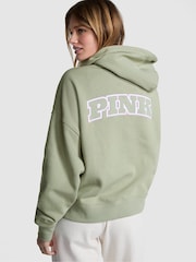 Victoria's Secret PINK Green Garden Full Zip Hoodie - Image 2 of 4