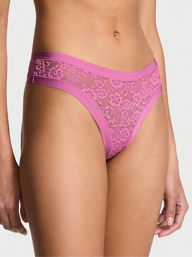 Victoria's Secret Cocktail Purple Thong Knickers - Image 1 of 2