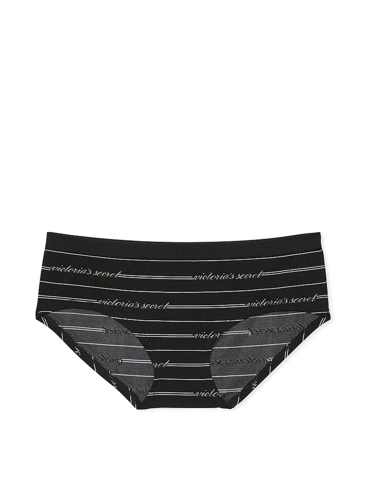 Victoria's Secret Black Logo Script Hipster Knickers - Image 3 of 3 Victoria's Secret Black Logo Script Hipster Knickers - Image 3 of 3