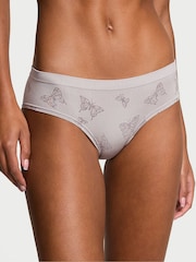 Victoria's Secret Silver Pearl Grey Butterfly Bikini Knickers - Image 1 of 3