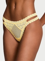 Victoria's Secret Yellow Tulip Double Strap Thong Knickers - Image 1 of 3