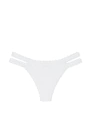 Victoria's Secret White Double Strap Thong Knickers - Image 3 of 3