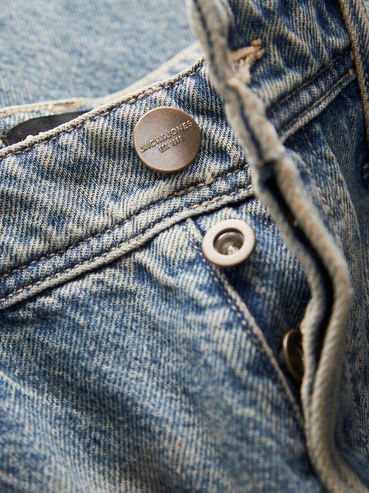JACK & JONES Blue Eddie Loose Fit Jeans - Image 6 of 7