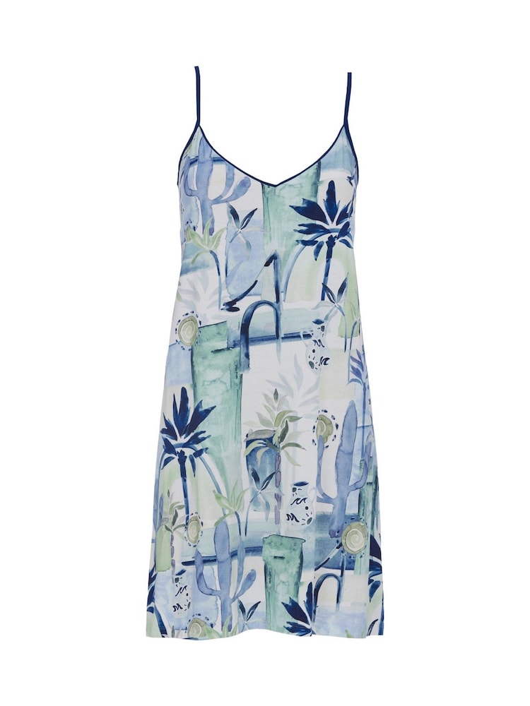 Cyberjammies – kurzes Nachthemd aus Jersey mit Wasserfarben-Landschaftsdruck und Trägern - Bild 4 von 4 Cyberjammies – kurzes Nachthemd aus Jersey mit Wasserfarben-Landschaftsdruck und Trägern - Bild 4 von 4