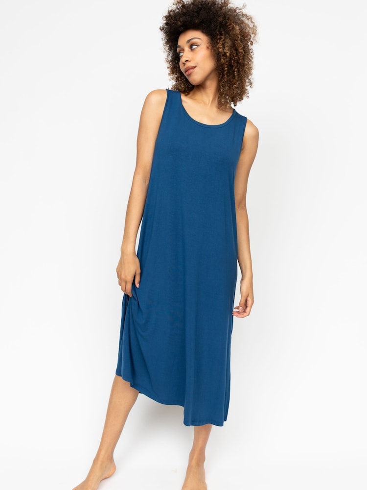 Cyberjammies Blue Jersey Long Nightdress - Image 1 of 3