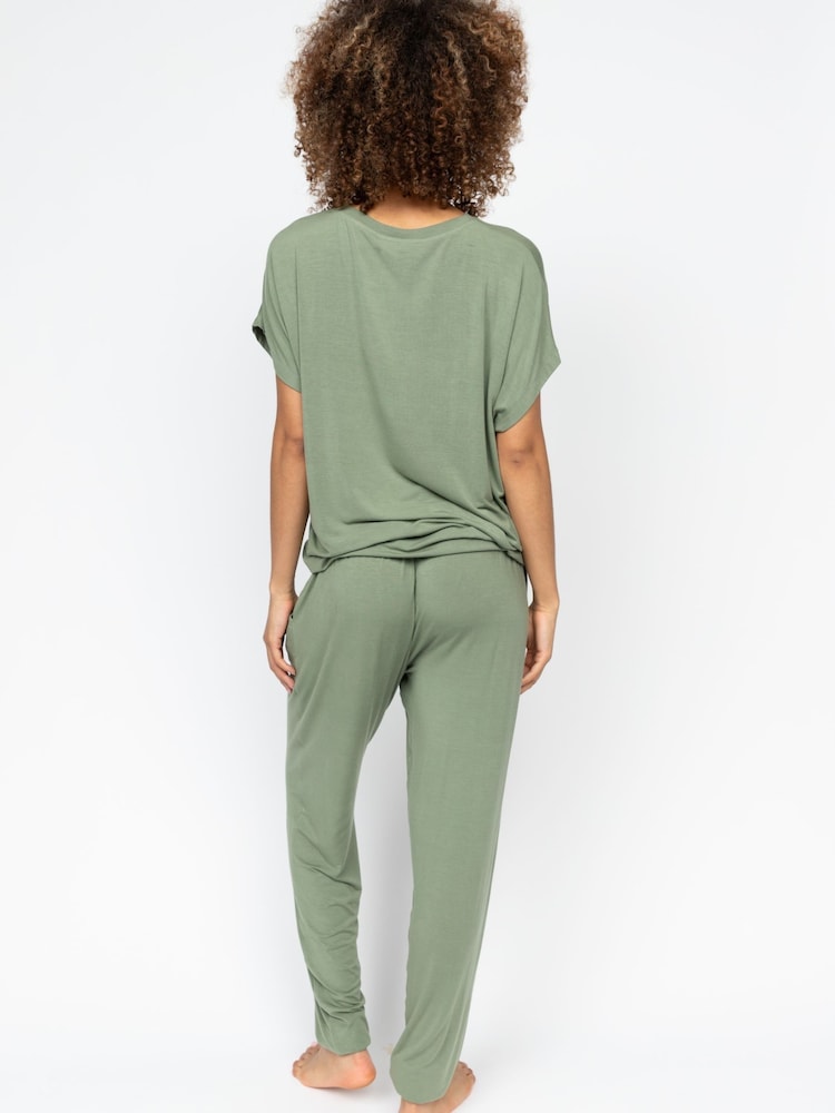 Cyberjammies Green Jersey Slouch and Bottoms Set - Image 2 of 3 Cyberjammies Green Jersey Slouch and Bottoms Set - Image 2 of 3