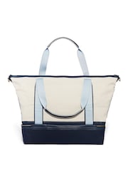 Victoria's Secret Blue and White Travel Overnight Bag - Image 2 of 3