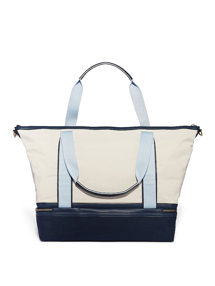 Victoria's Secret Blue and White Travel Overnight Bag - Image 2 of 3