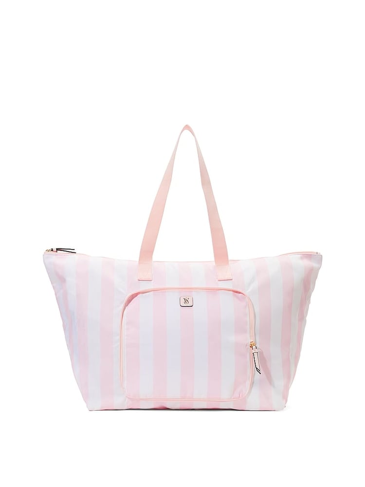 Victoria's Secret Pink Stripe Travel  Overnight Bag - Image 1 of 4
