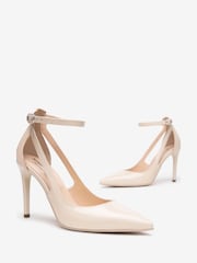 NeroGiardini Cream Leather Bow Court Shoes - Image 3 of 5
