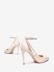 NeroGiardini Cream Leather Bow Court Shoes - Image 4 of 5