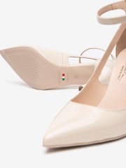 NeroGiardini Cream Leather Bow Court Shoes - Image 5 of 5