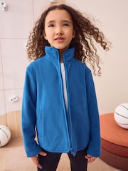 Blue Zip-Up Fleece Jacket With Pockets (3-16yrs) - Image 1 of 8