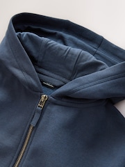 Navy Zip Through Sports Hoodie (3-16yrs) - Image 6 of 7