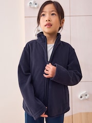 Azul marino - Chaqueta polar con cremallera y bolsillos (3 a 16 años) - Imagen 1 de 8