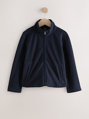 Azul marino - Chaqueta polar con cremallera y bolsillos (3 a 16 años) - Imagen 4 de 8